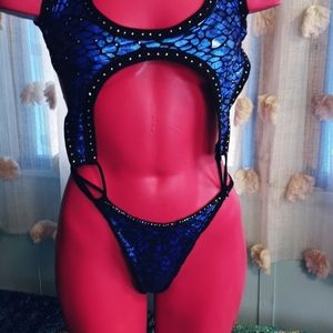 Exotic danceware one piece
